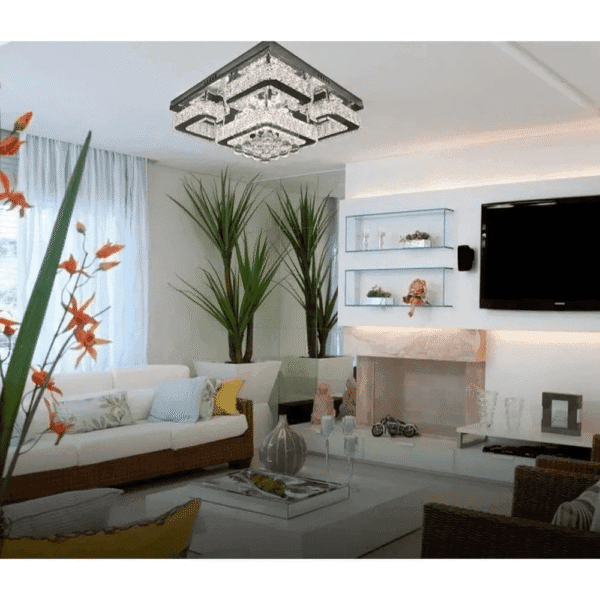 Lustre Cristal Multifuncional Excelência 72W 3-em-1