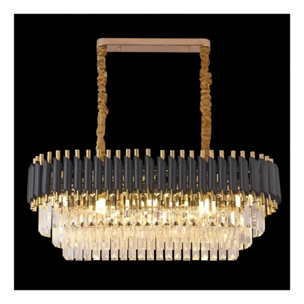 Lustre Pendente Moderno Preto Excelência Eclipse