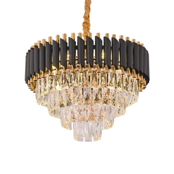 Lustre Pendente Preto Excelência Oito Estrelas