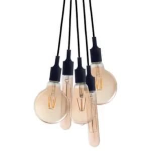 Pendente Benjy disponível ep PRETO / DOURADO/ CINZA METÁLICO- ED Benjy