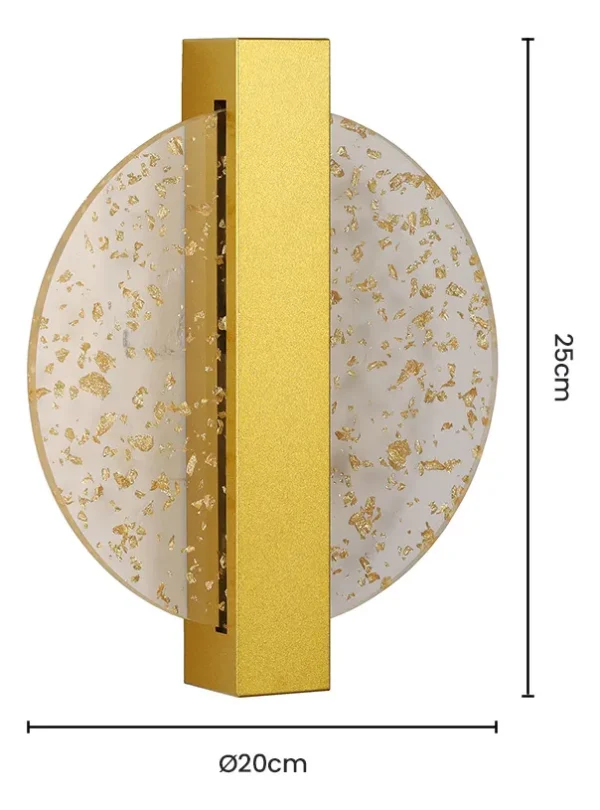Arandela Eternal Light  Led Bivolt Dourado/transparente Dourado/transparente - Imagem 2