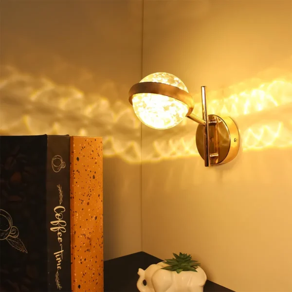 Luminária Arandela Globo Cristal Elegance Deluxe Led 3 em 1 - Imagem 3