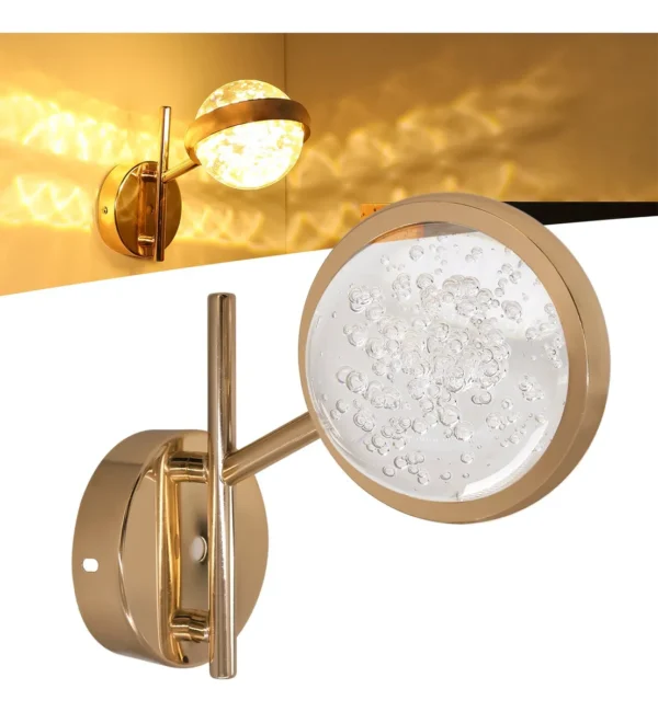 Luminária Arandela Globo Cristal Elegance Deluxe Led 3 em 1 - Imagem 4