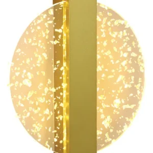 Arandela Eternal Light  Led Bivolt Dourado/transparente Dourado/transparente