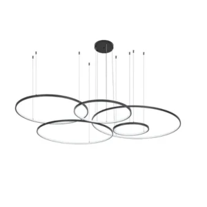 Pendente Led ED Straits 40/60/80/100/120cm 5m 189w 3000k Preto